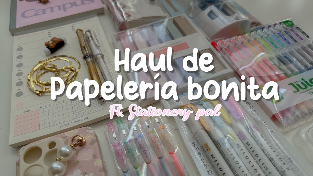 HAUL DE PAPELERÍA BONITA Y MATERIAL ESCOLAR ✨¡Y SORTEO CON STATIONERY PAL!  💞 COMPRAS BLACK FRIDAY