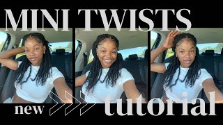 HOW TO: mini twists with extensions | stepbystep | low maintenance