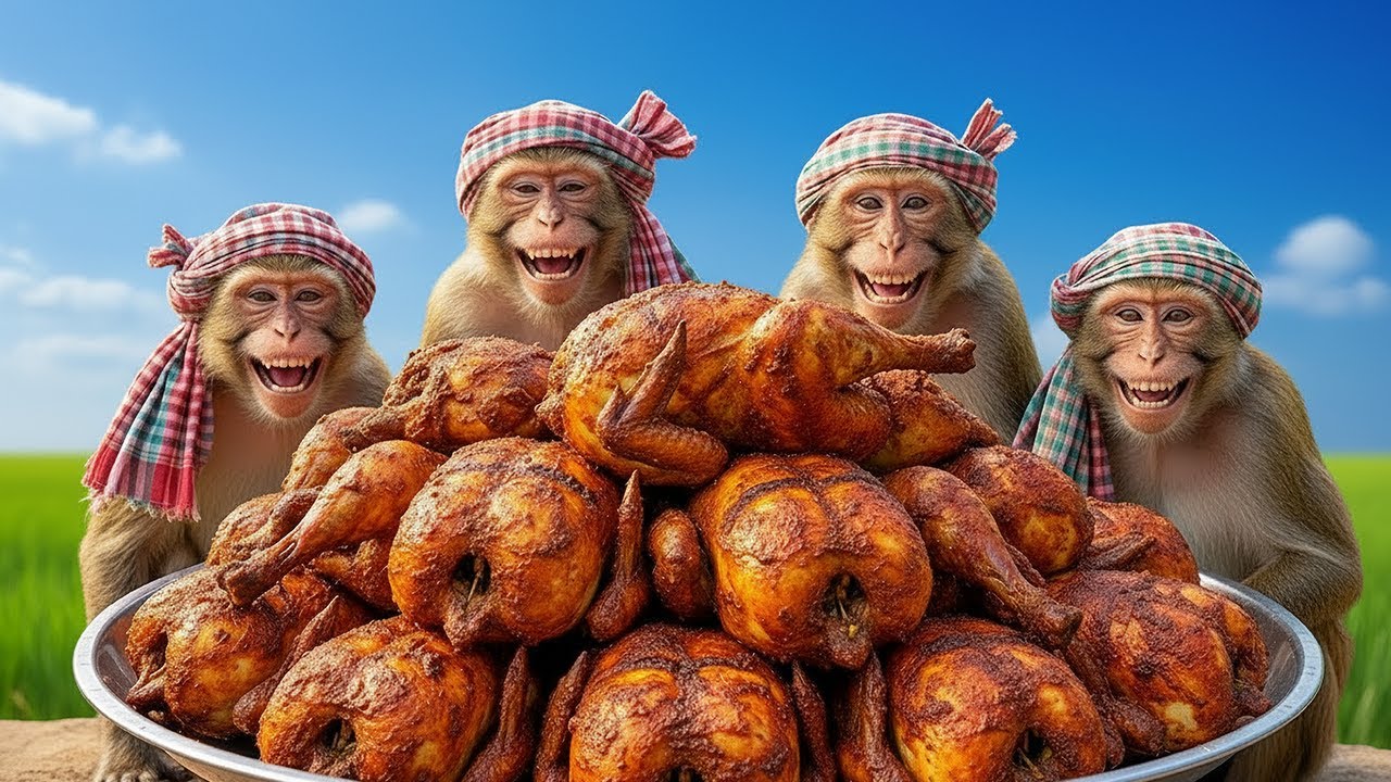 Full CHICKEN ROAST By cooking Monkey 🍗