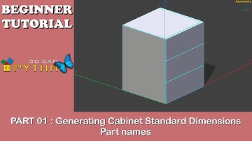 PYTHA 3D CAD | Model | Generating Cabinet | Standard Dimensions | Part Names | Part 01