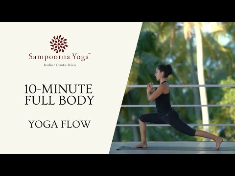 10 - Minute Full Body Yoga Flow | Sampoorna Yoga