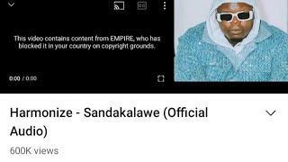 Wimbo mpya Wa Harmonize Sandakalawe Umefutwa Youtube | Hii Ndo Sababu Ya Kufuta Wimbo Wa Harmonize