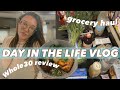 DAY IN THE LIFE VLOG: SPROUTS GROCERY HAUL, WHOLE30 REVIEW, AND SALMON NOODLE BOWL!