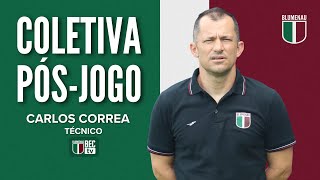 COLETIVA DE IMPRENSA PÓS-JOGO COM O TÉCNICO CARLOS CORREA (SÃO JOSÉ 0x3 BLUMENAU)