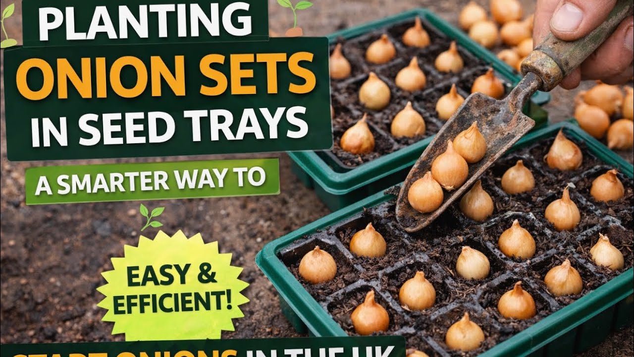 🎥 ✅ 🧅 Planting Onion Sets in Seed Trays 🌱 | A Smarter Way to Start Onions in the UK