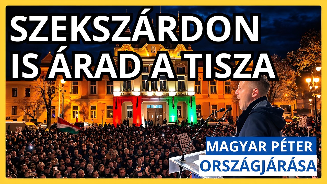 Magyar Péter országjárása - SZEKSZÁRD - TISZA  #tiszapárt #magyarpeter