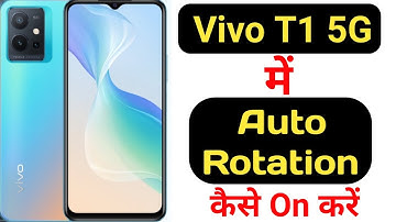 How to enable auto rotation in Vivo T1 5G || Vivo T1 5G me auto rotation kaise on kare ||