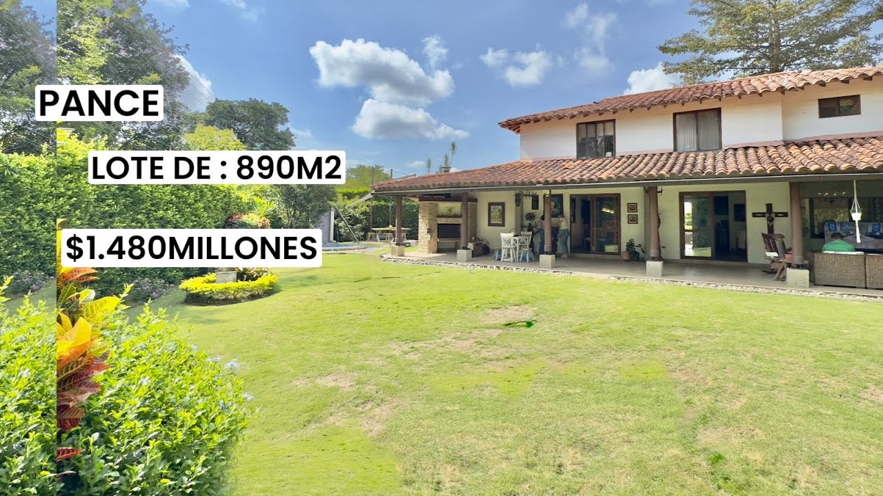 🟣 Código: 820 / CASA CAMPESTRE EN VENTA BARRIO PANCE SUR DE CALI  /  ☎️ +57 305 254 4559