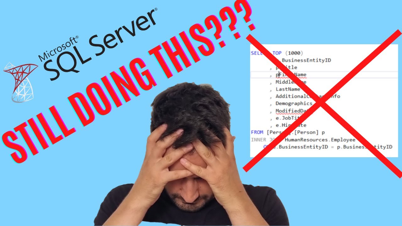 SQL Server TRICK that you NEED to know when writing a lot of CODE ...