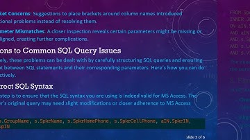 Resolving MS Access SQL Query Errors with or without Brackets
