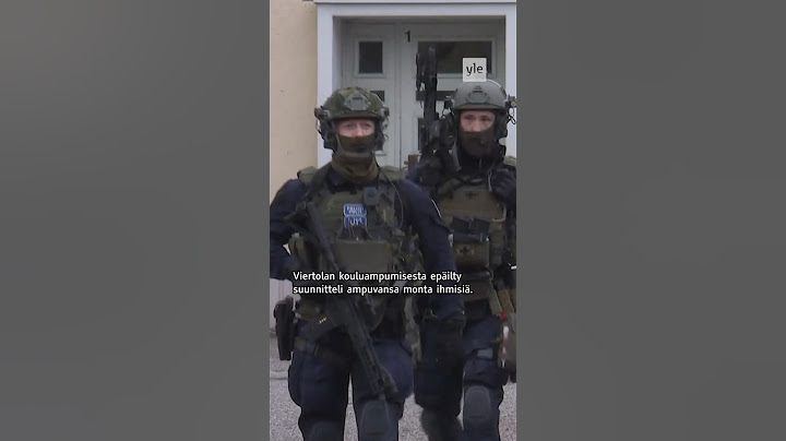 Näin Viertolan ampuminen eteni #yleuutiset