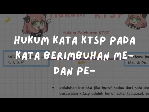 🦿 Langkah 07: Hukum KTSP pada Kata Berimbuhan Me- dan Pe- | Fundamental Bahasa Indonesia Alternatifa
