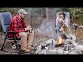 A Good Man, a Piece of Land, Puppies & Campfire Food- A Simple Life in the Woods