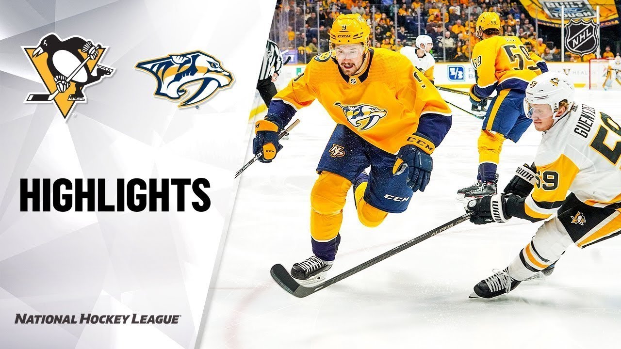 Нэшвилл - Питтсбург / NHL Highlights | Penguins @ Predators 12/27/19
