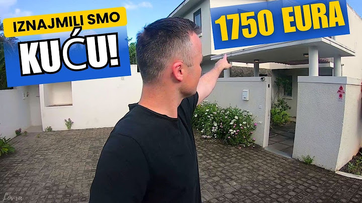 Iznajmili smo kucu za 1750 EURA!