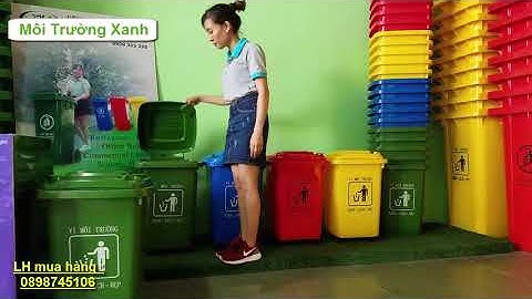 Thùng rác công nghiệp 60L, 120L, 240L bảo vệ môi trường