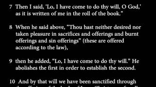 hebrews 10:5-10