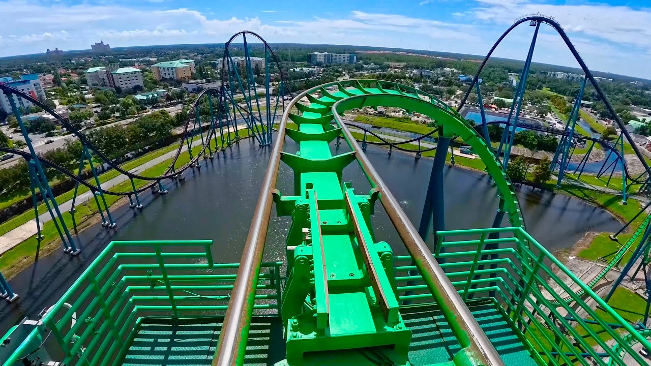 Kraken Front Row On Ride SeaWorld Orlando 2025