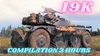 19K Spot Damage Panhard EBR 105, Manticore,T-100 LT,FV4005   etc compilation 3 hours World of Tanks