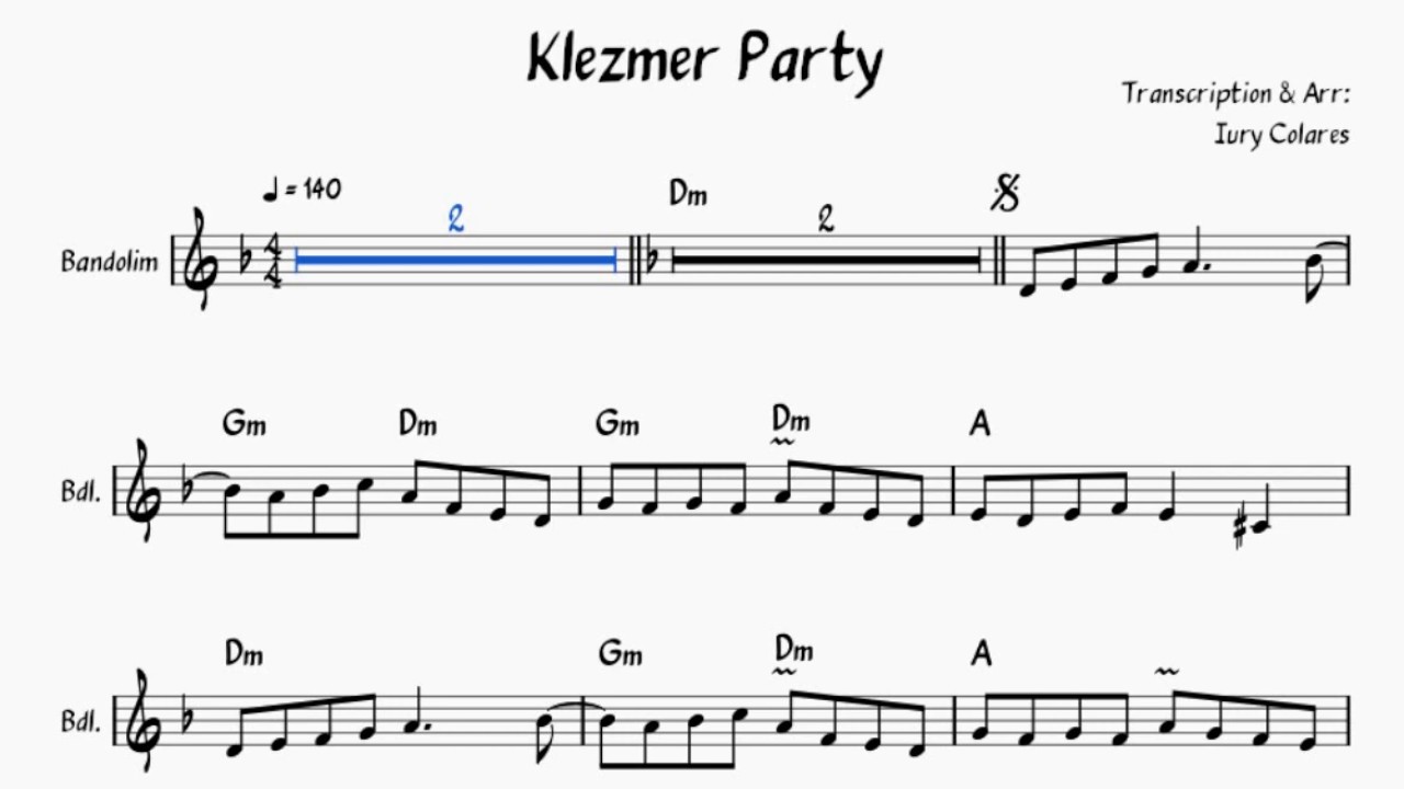 Klezmer Party - Dm - Playback