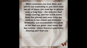 ❤️🎥 When Someone You Love Dies - #Grief #widow #widower