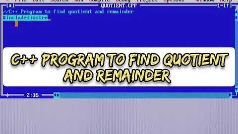 Program To Find Quotient And Remainder in C++ | #Shorts