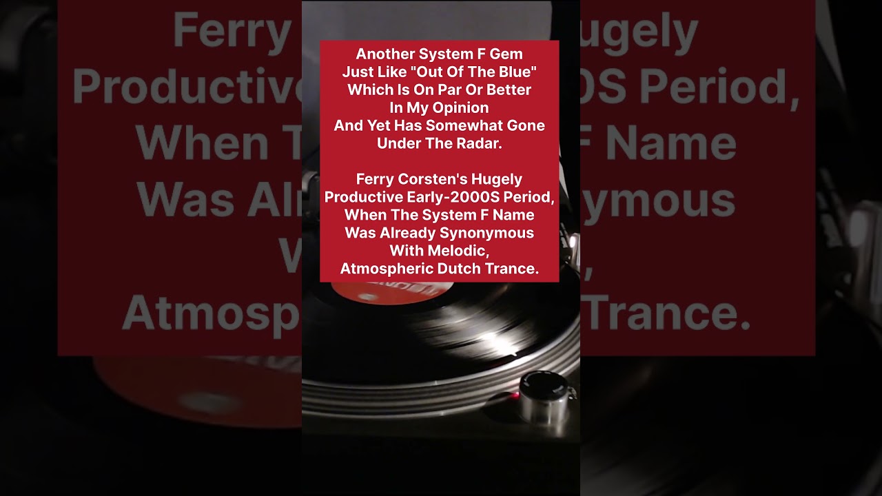 System F – Solstice | The Forgotten Ferry Corsten Classic | 2002