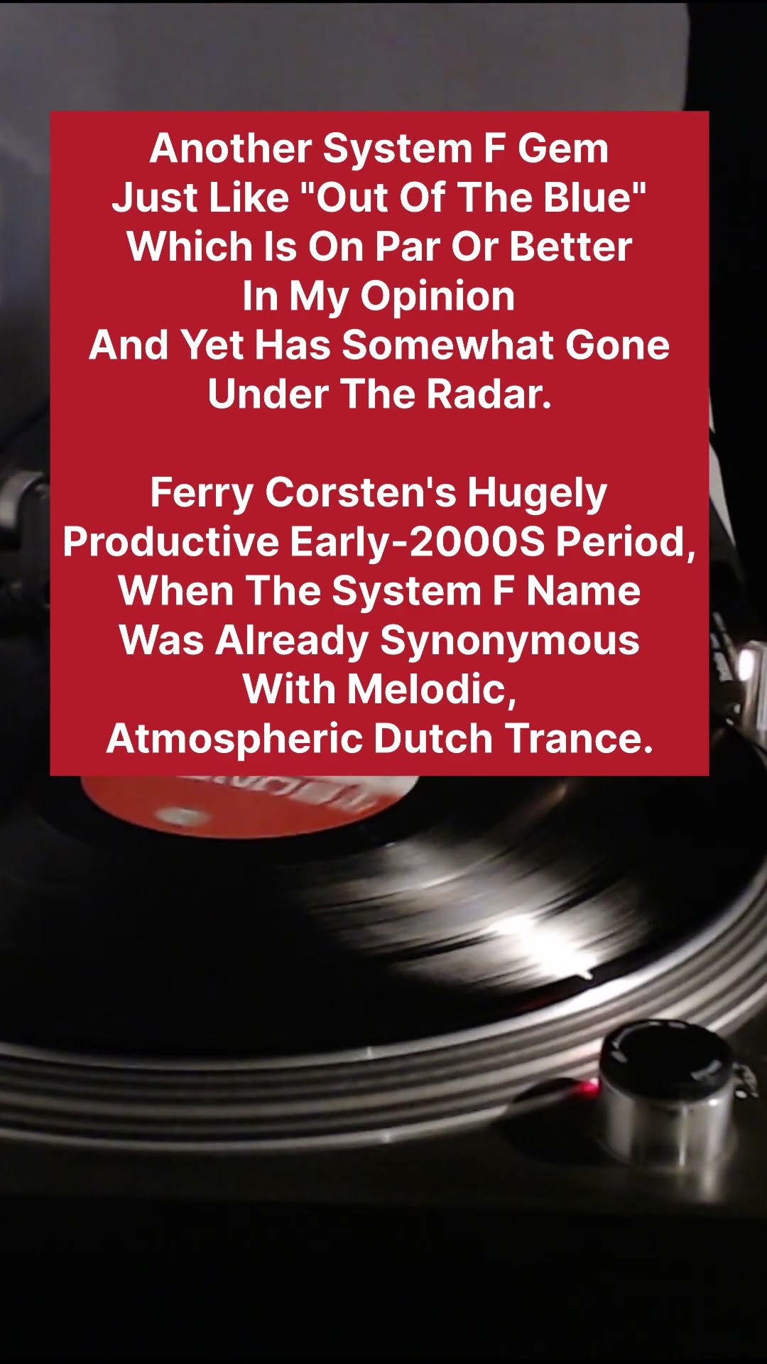System F – Solstice | The Forgotten Ferry Corsten Classic | 2002