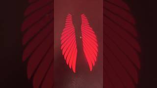 🔴 Red Angel Wings Projection Light Kit for Bikes | Waterproof LED#bike #automobile #electrical