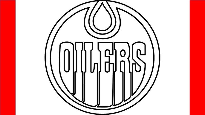 NHL - Edmonton Oilers Logo Stencil