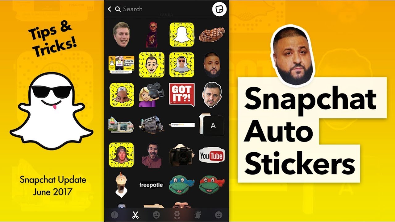 How to Use Snapchat Auto Stickers - In this video I give a tutorial on how ...