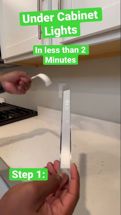 Under Cabinet Lighting in less than 2 minutes! 💡