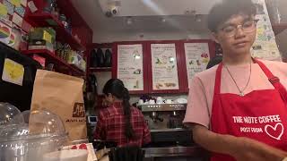 4K HD THE NOTE COFFEE WALKING TOUR IN OLD QUARTER, HANOI, VIETNAM | EGG COFFEE | LEONGUERREROTV