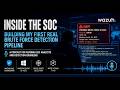 Inside The SOC. Building My First Real Brute Force Detection Pipeline