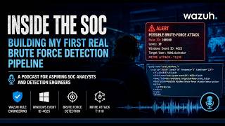 Inside The SOC. Building My First Real Brute Force Detection Pipeline