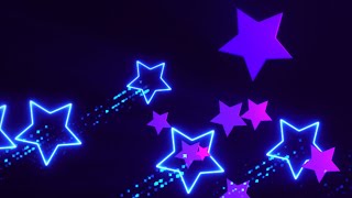 Neon Flying Stars Background Video | Footage | Screensaver