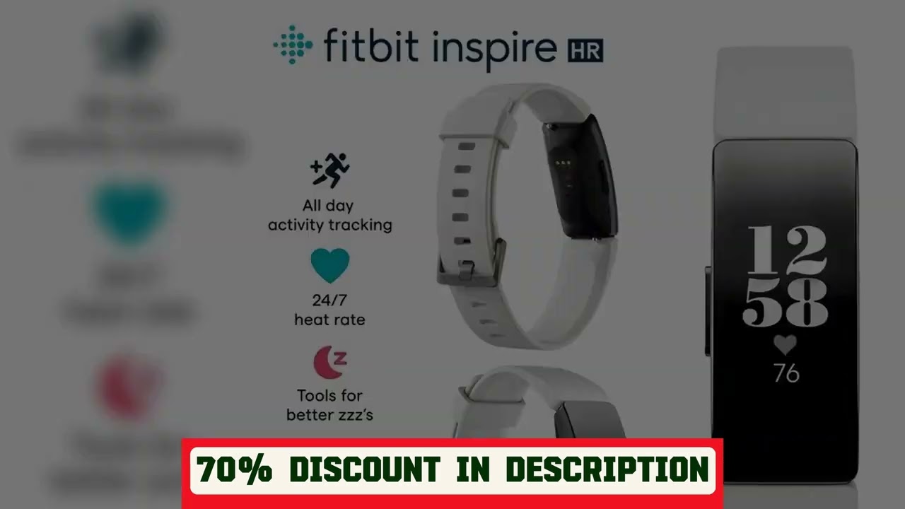 A must-have product! Fitbit Inspire HR Health & Fitness Tracker Smart Band Sleep Swim Tracking/Hea
