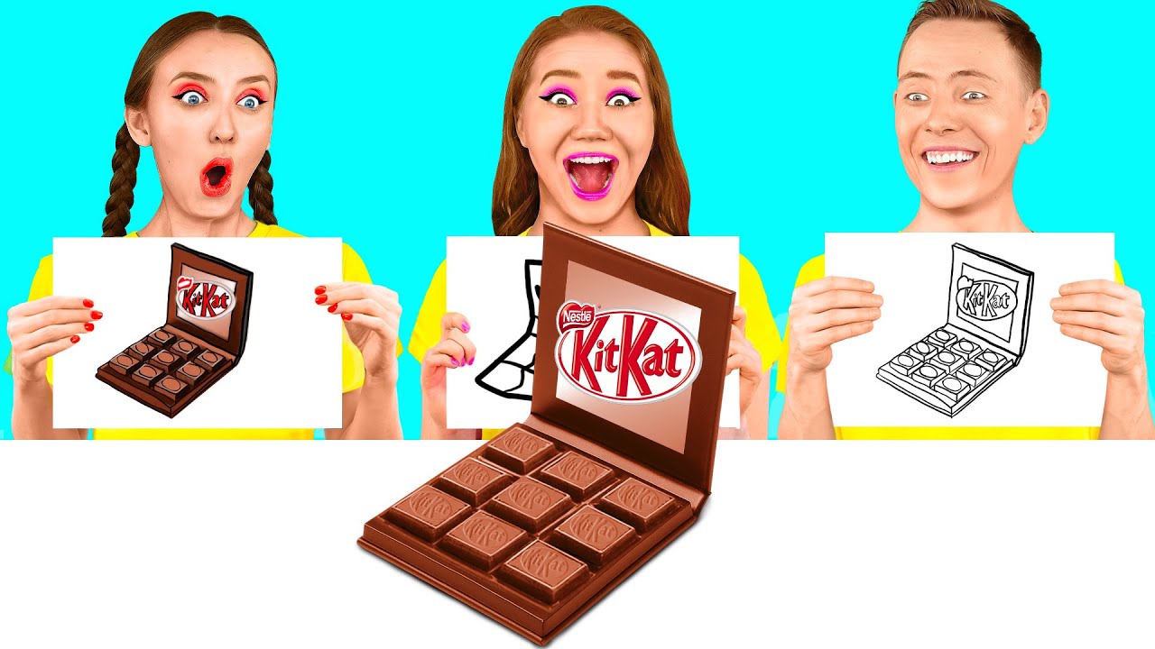 Who Draws it Better Take The Prize | Funny Drawing Tricks by 4Fun Challenge