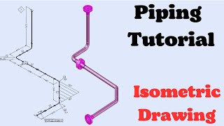 Piping Isometric Drawing, Basic piping tutorial screenshot 1