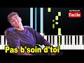 Inoxtag pas bsoin dtoi ft la sirne  piano cover tuto facile  paroles