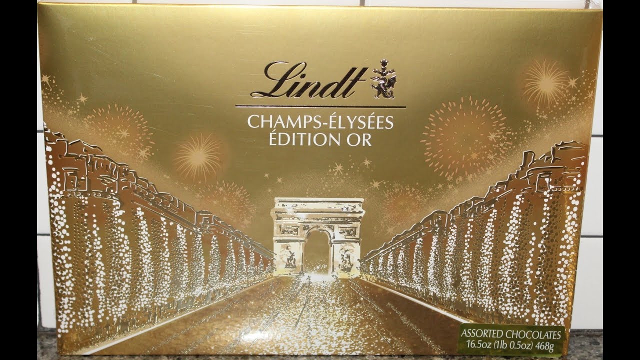 Lindt Champs-Elysees Boxed Chocolate Gold Box Review 
