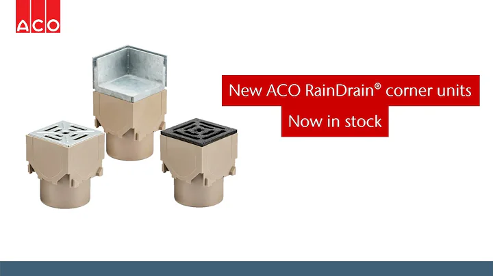 New corner units for ACO RainDrain channels now available