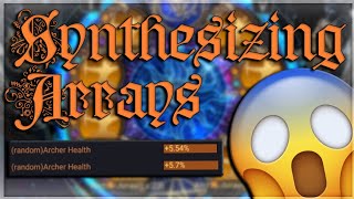 CLASH OF KINGS : Synthesizing your Array for 2x GOLD Attributes + MORE!!!