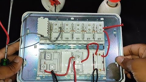 1Socket,Fan Regulator,Light Indicator and 6Switch Connection #electrical #wiring #extensionsocket