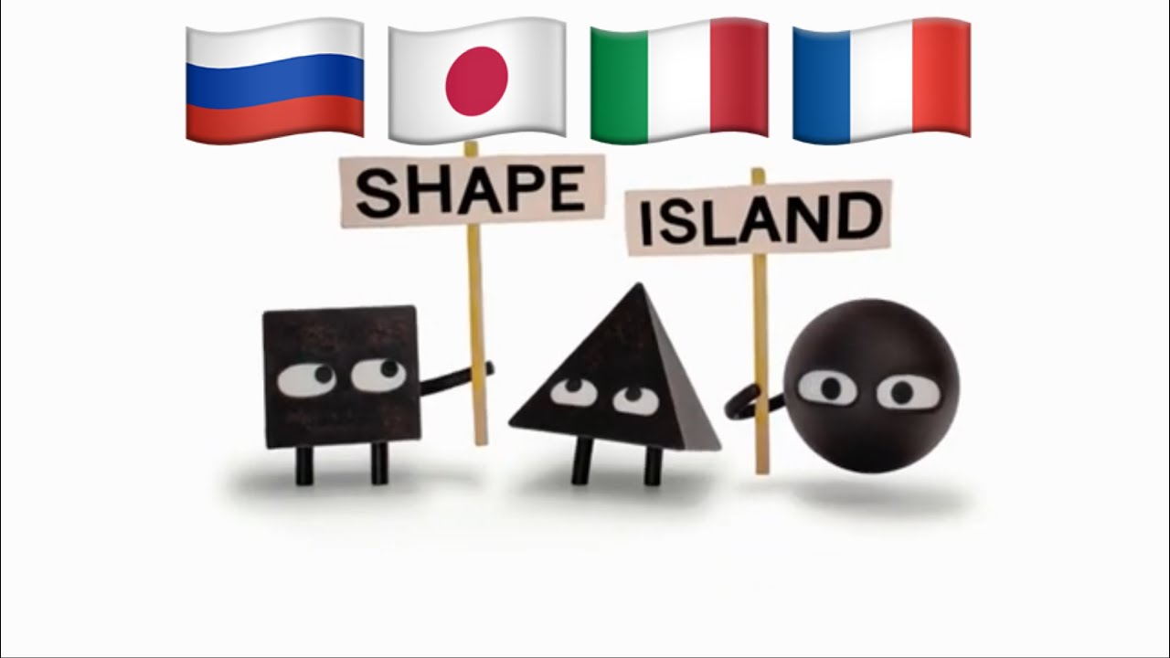 Shape Island Different Languages Meme - YouTube