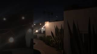 Police helicopters circling in Inglewood, Los Angeles, California the night of June 2, 2020.