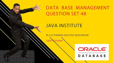 Question Set 48 | Database Management System | Java Institute