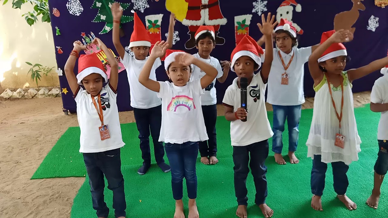 Kidzee Velachery Christmas Celebration 2019 Senior KG Carol - YouTube