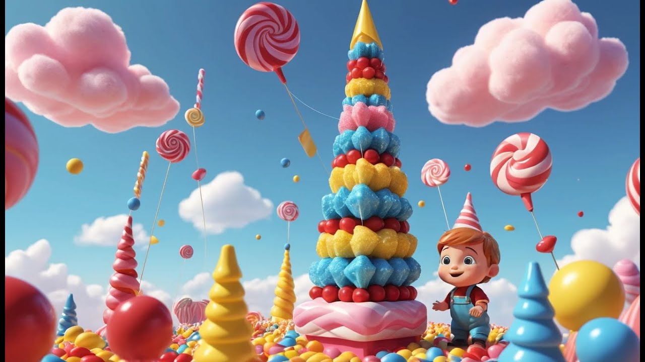 Roblox Baby Kite Flew Into a Candy Tower | Kids Songs & Nursery Rhymes