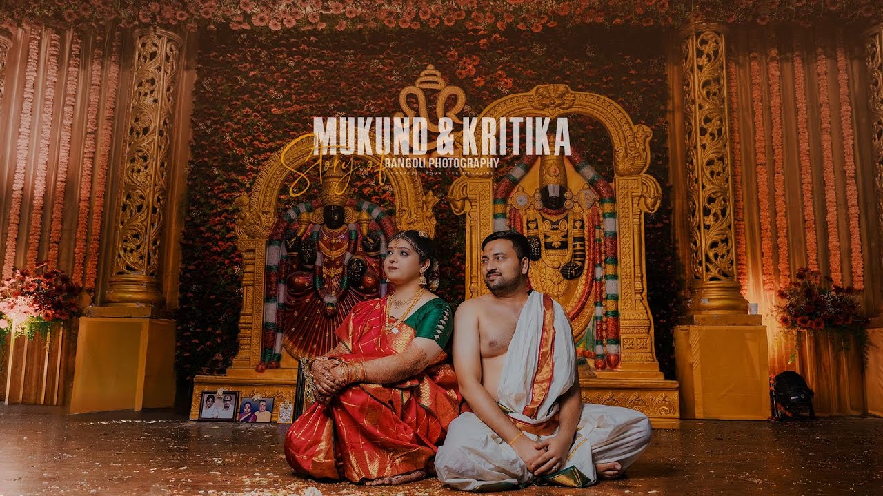 கண்ணூஞ்சல் ஆடி இருந்தாள் | Mukund & Kritika Brahmin Wedding  Highlights | Rangoli Studio | 2025